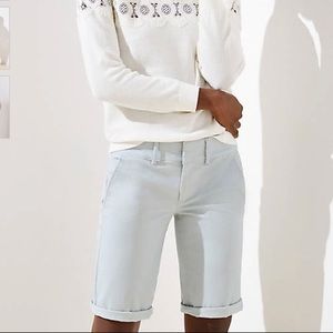 NWT - LOFT Bermuda Roll Shorts w/ 10” inseam